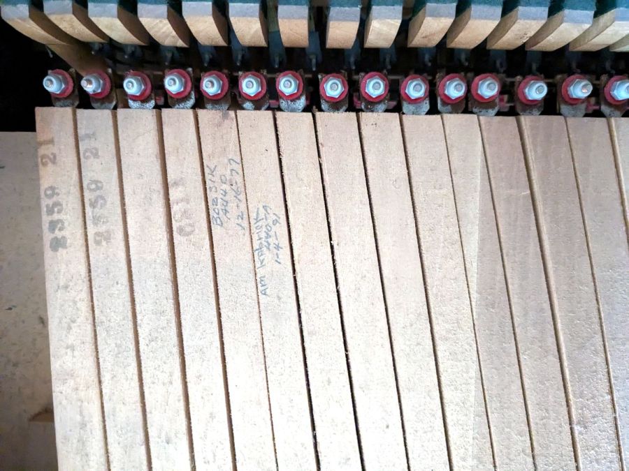Piano tuner notes