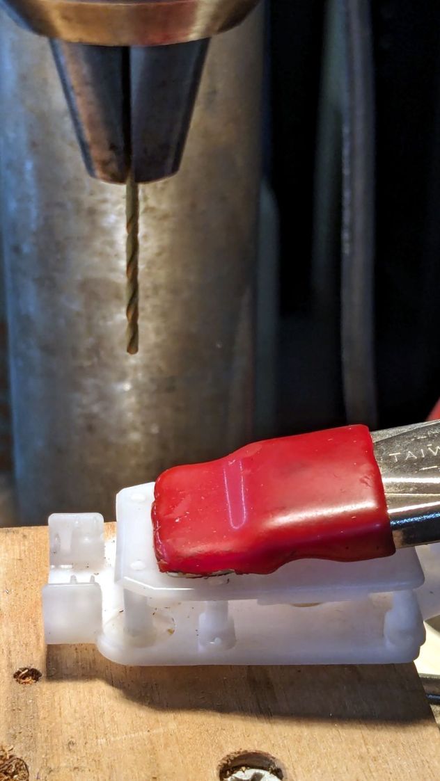 Cellular shade - block drilling