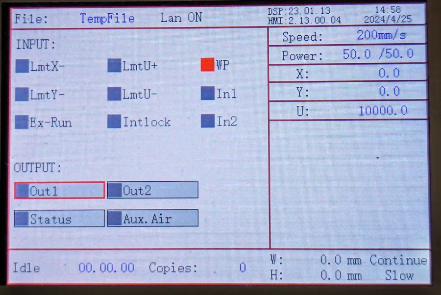 KT332N Diagnostic display - water protect active