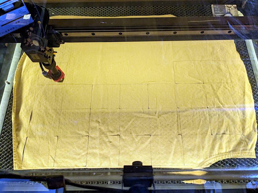 Laser cutter - first cuts after move