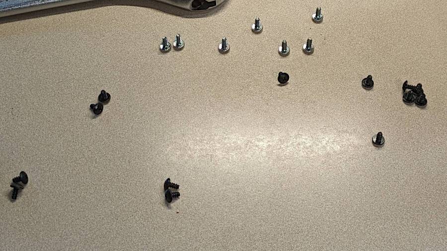 Samsung microwave - cabinet screws