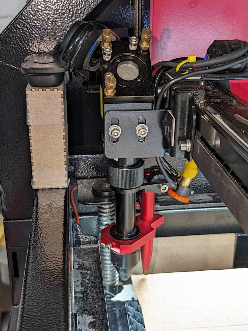 Laser camera support box - near collision