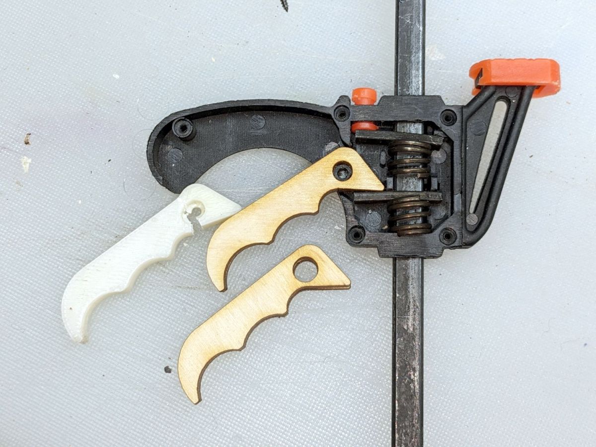 Harbor Freight Bar Clamp Plywood Handle The Smell of Molten Projects