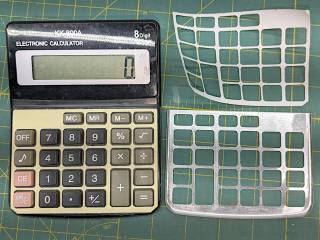 C-Power KK-800A Calculator Dress Panel Re-gluing