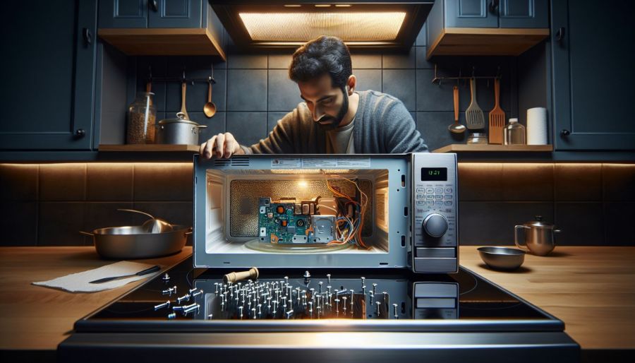 Samsung microwave - AI generated image