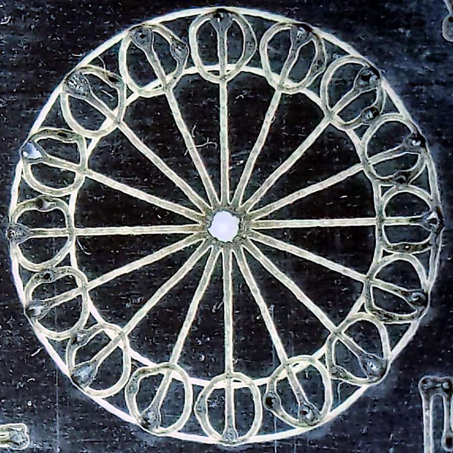 Laser test paper - miniature pattern detail