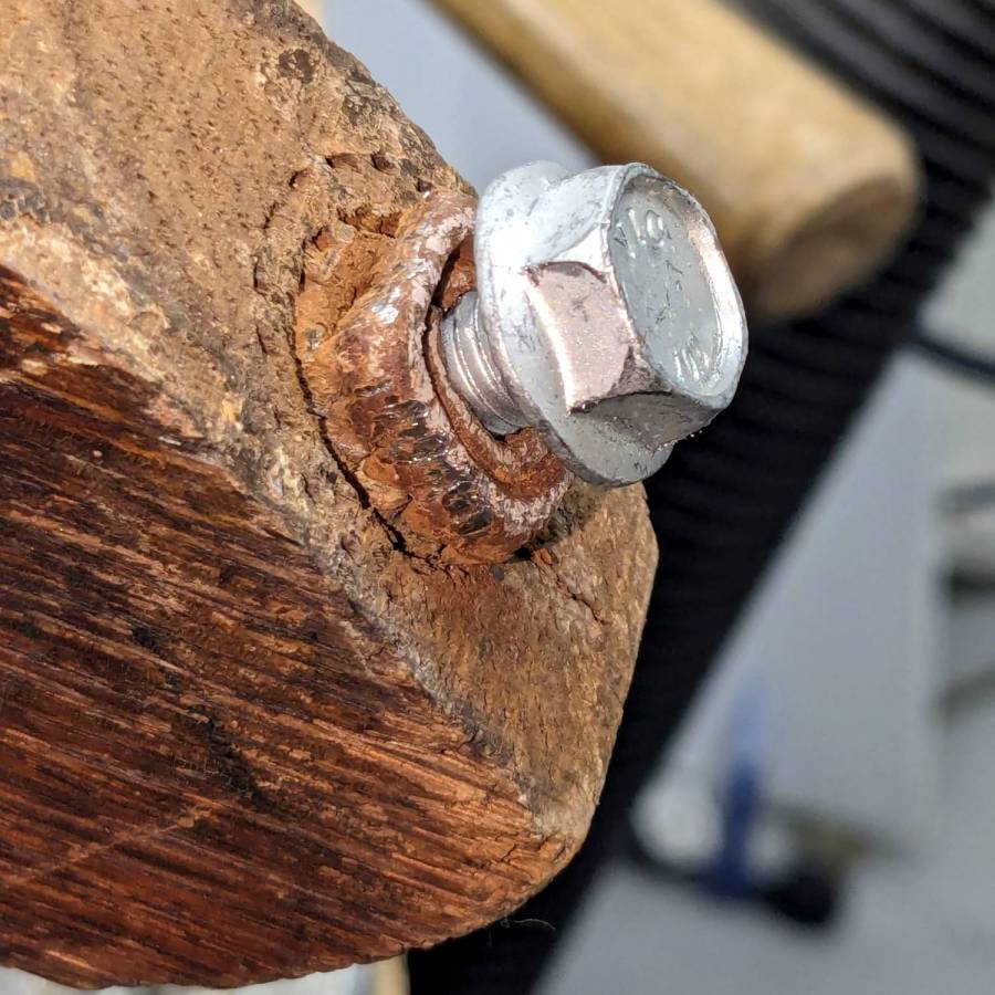 Wood desk chair - caster socket removal