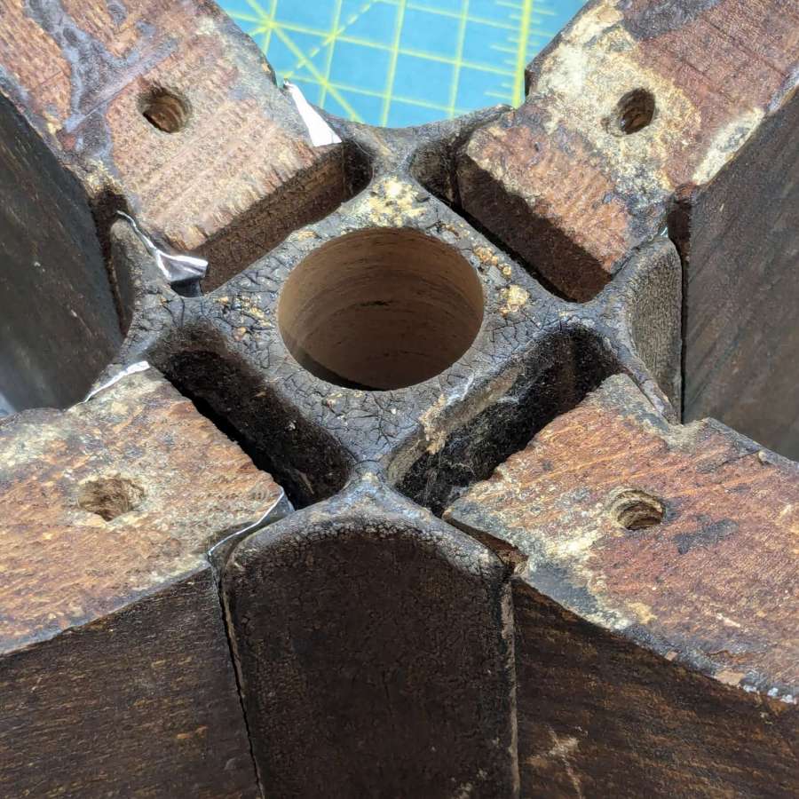 Wood desk chair - leg wedge shims