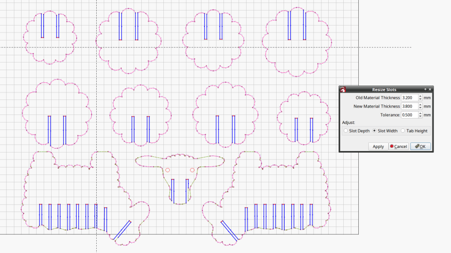 Sheep DXF import - optimized