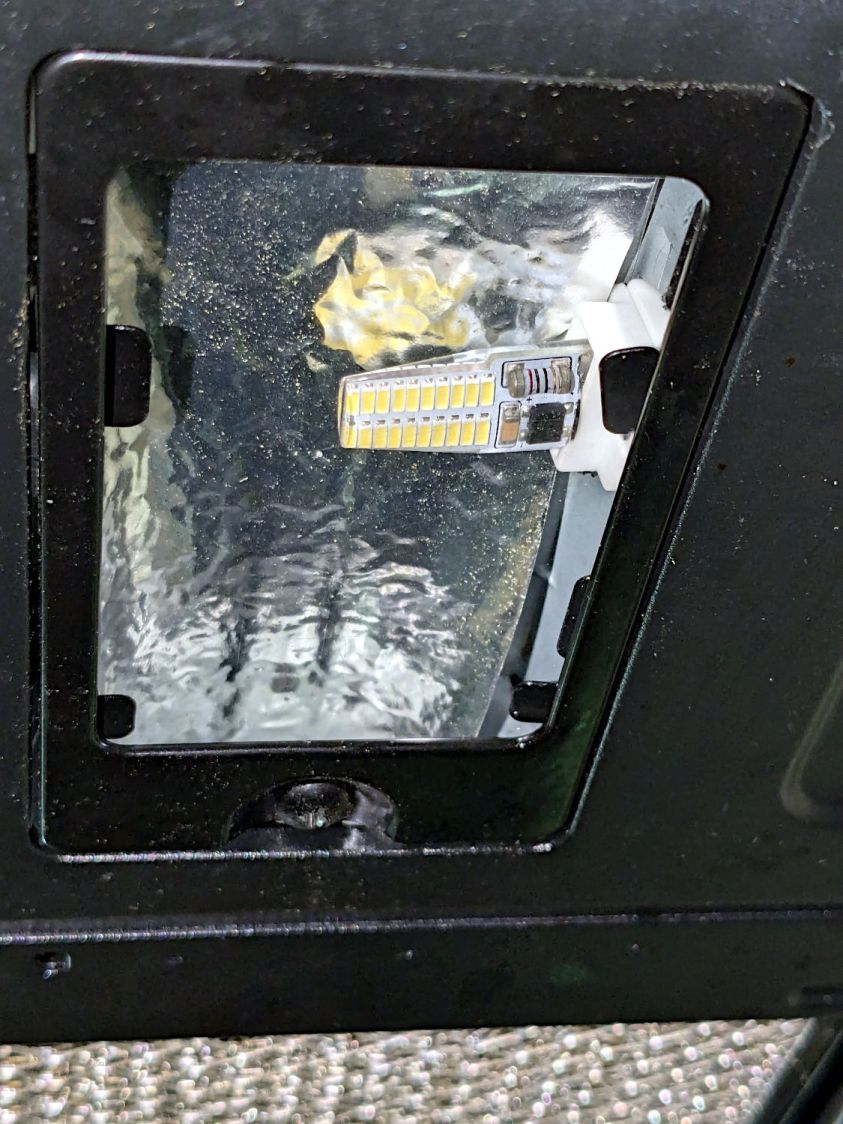 Samsung microwave light - LED-ified reflectorized