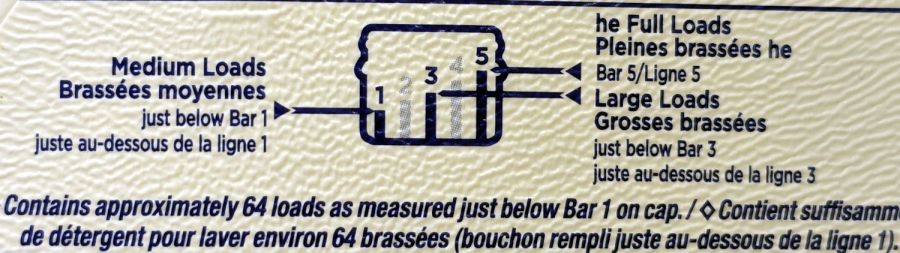 Tide HE shrinkflation - old load bars