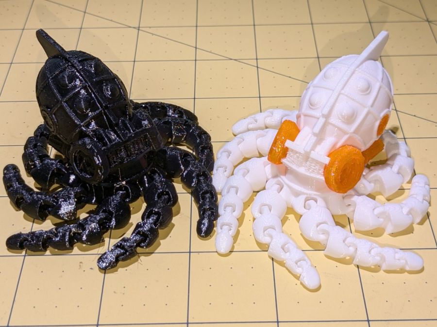 Steamopus - test pieces