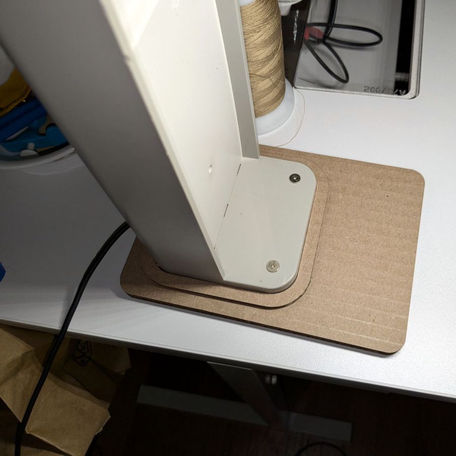 Converted Ottlite - cardboard base