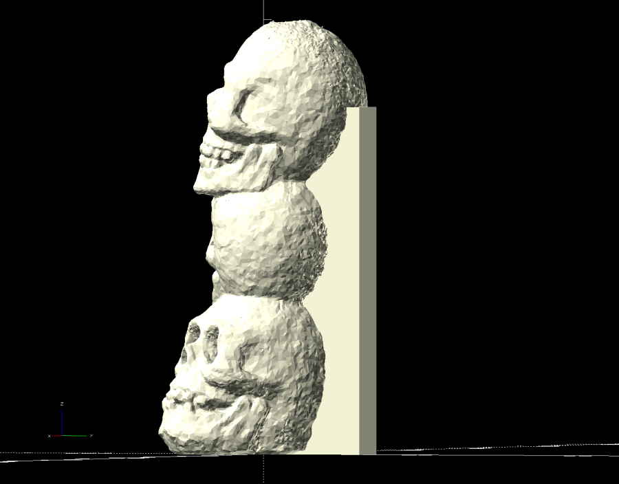 Doorbell Button Skulls - solid model