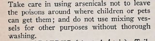 The Good Old Days Weren’t: Arsenical Poisons