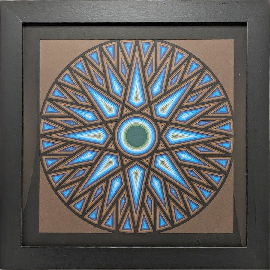 Mariners Compass - inset browns