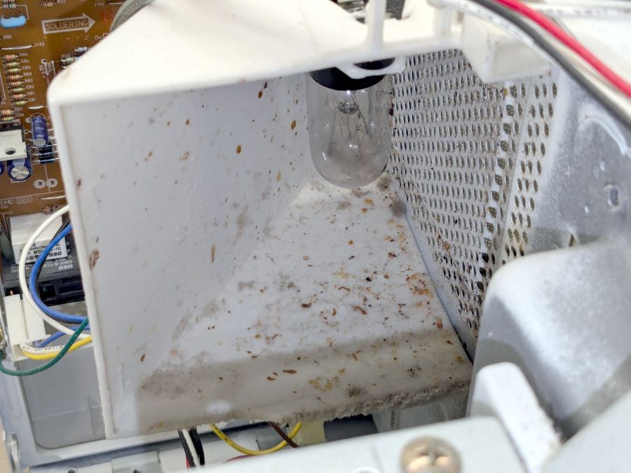 Sears Microwave - exhaust vent spatter