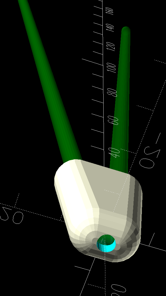 Wire plant stand feet - show bottom view