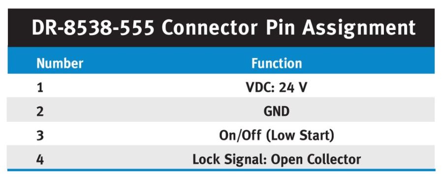 BLDC DR-8538-555 Motor pinout