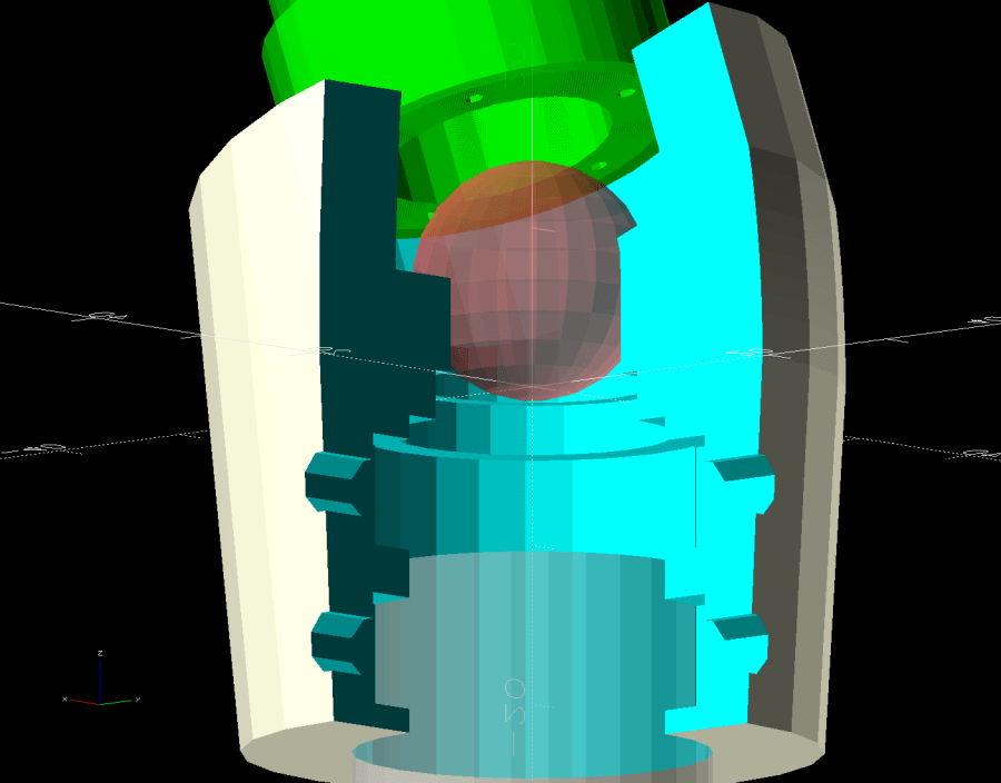Handlebar Grip Mount - sphere joint - solid model