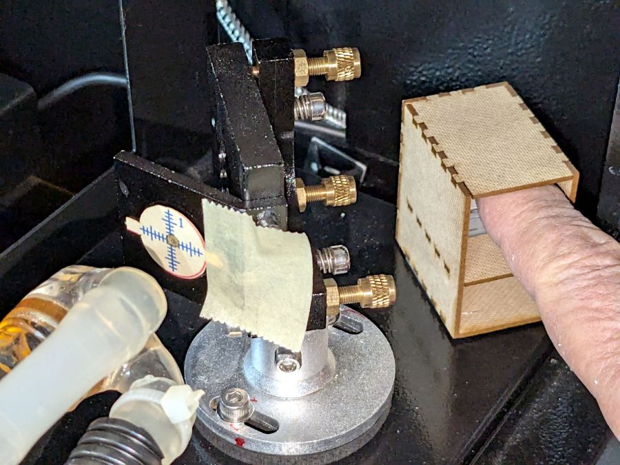 Laser remote pulse button - demo