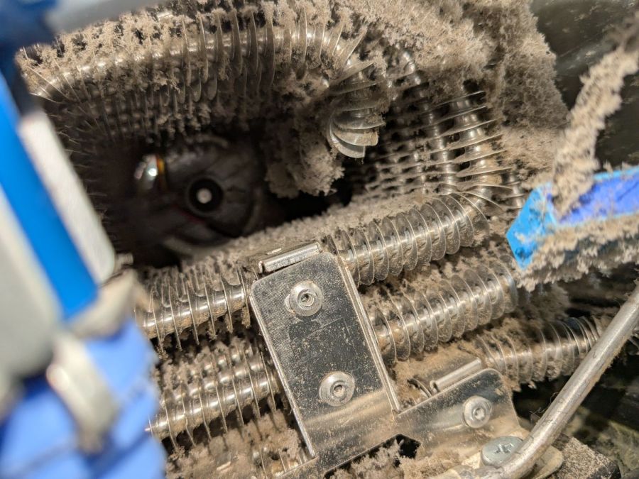 Samsung refrigerator coils - partial clean