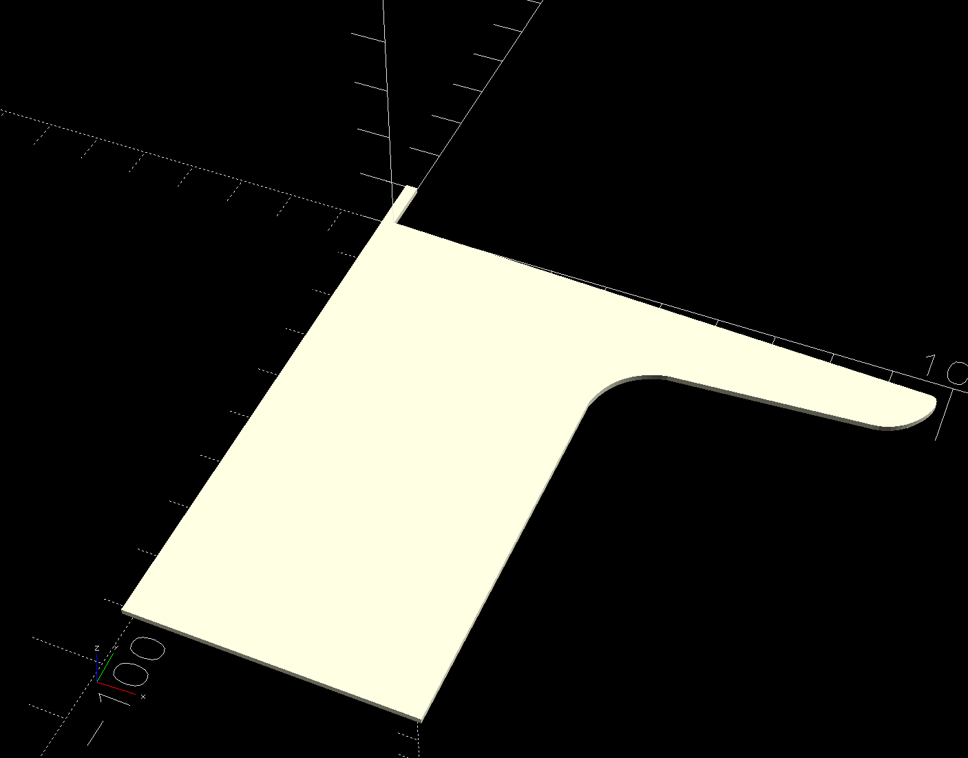 HQ Sixteeen - pod profile - OpenSCAD origin