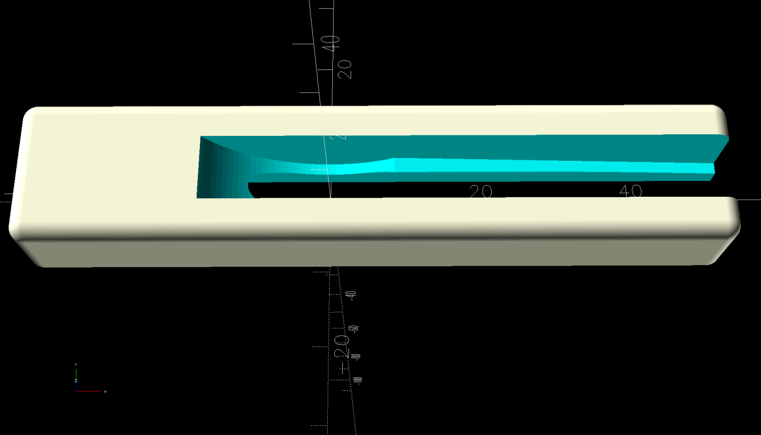 HQ Sixteen - track lock block - solid model