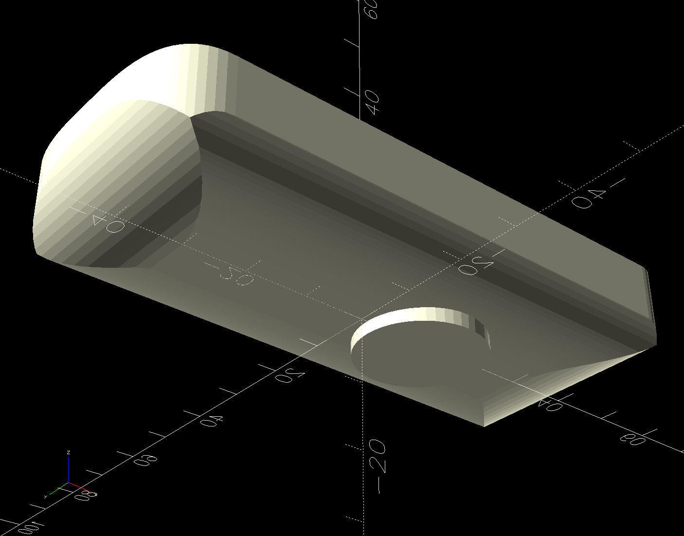 Floor Lamp Remote Holder - solid model - bottom