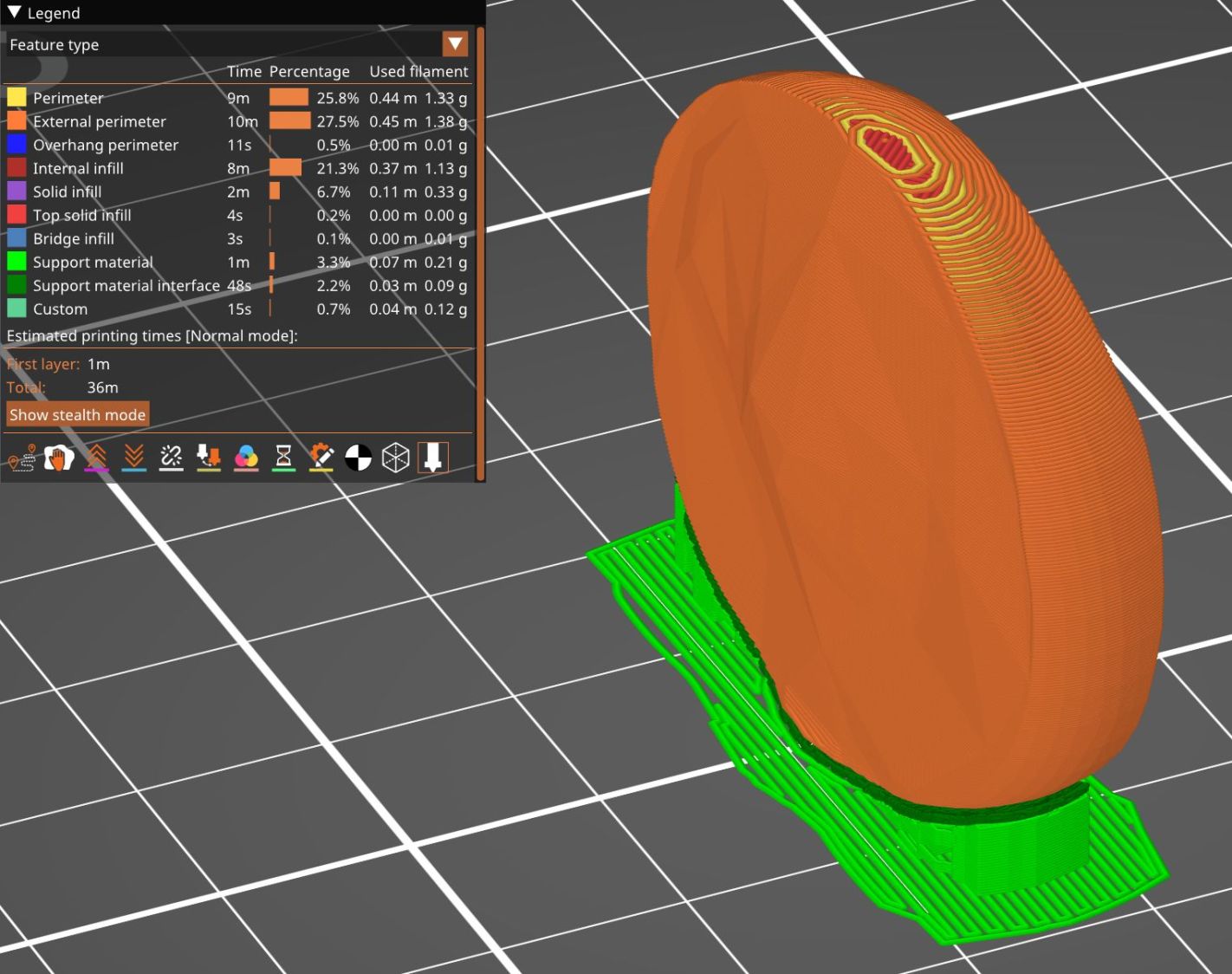 L4 L5 vertebrae disk - PrusaSlicer