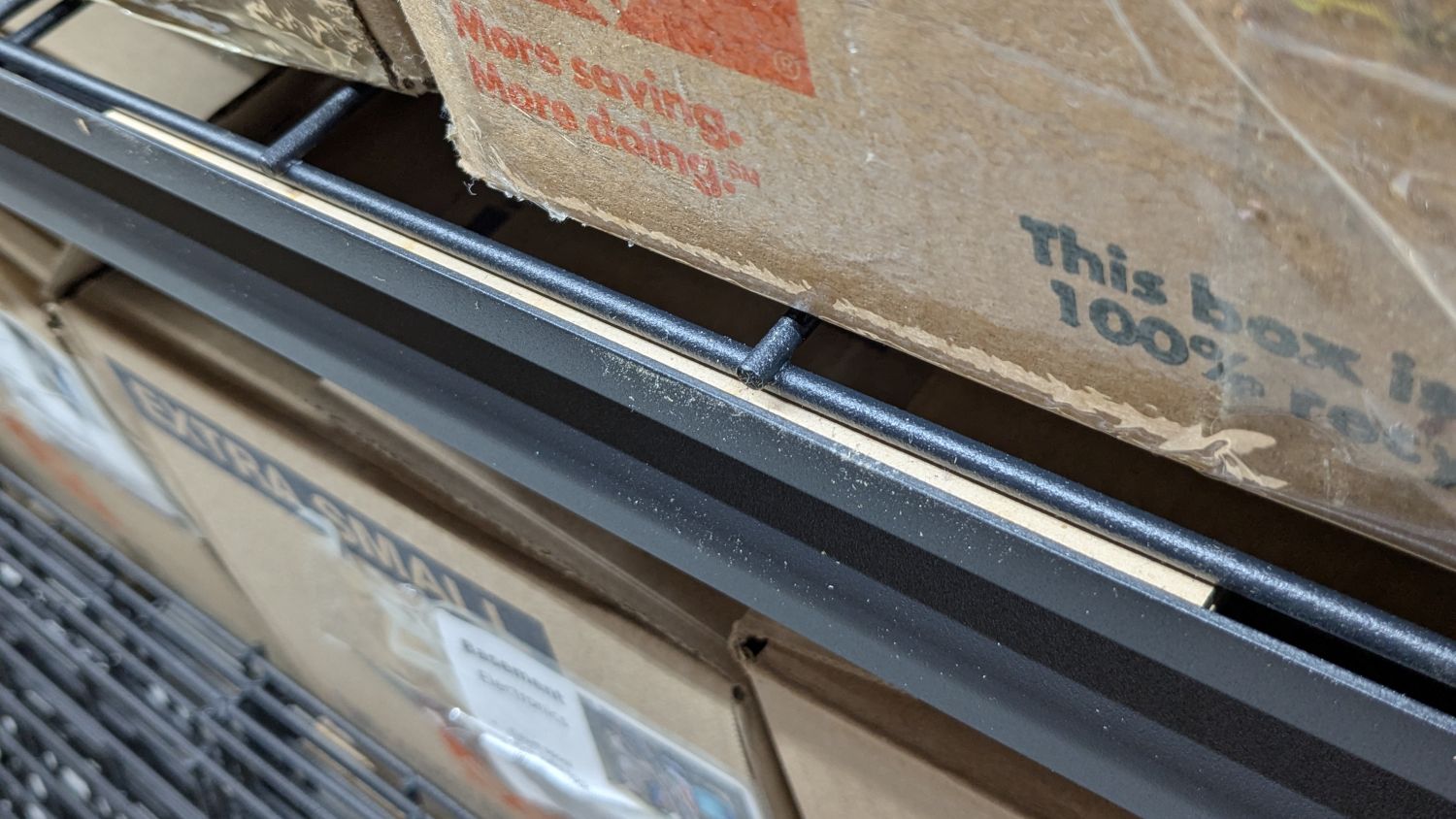 Wire Shelf Shim - top view