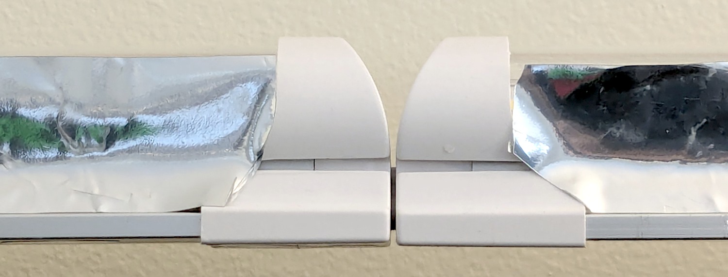 LED strip light - Mylar reflector - ugly fit