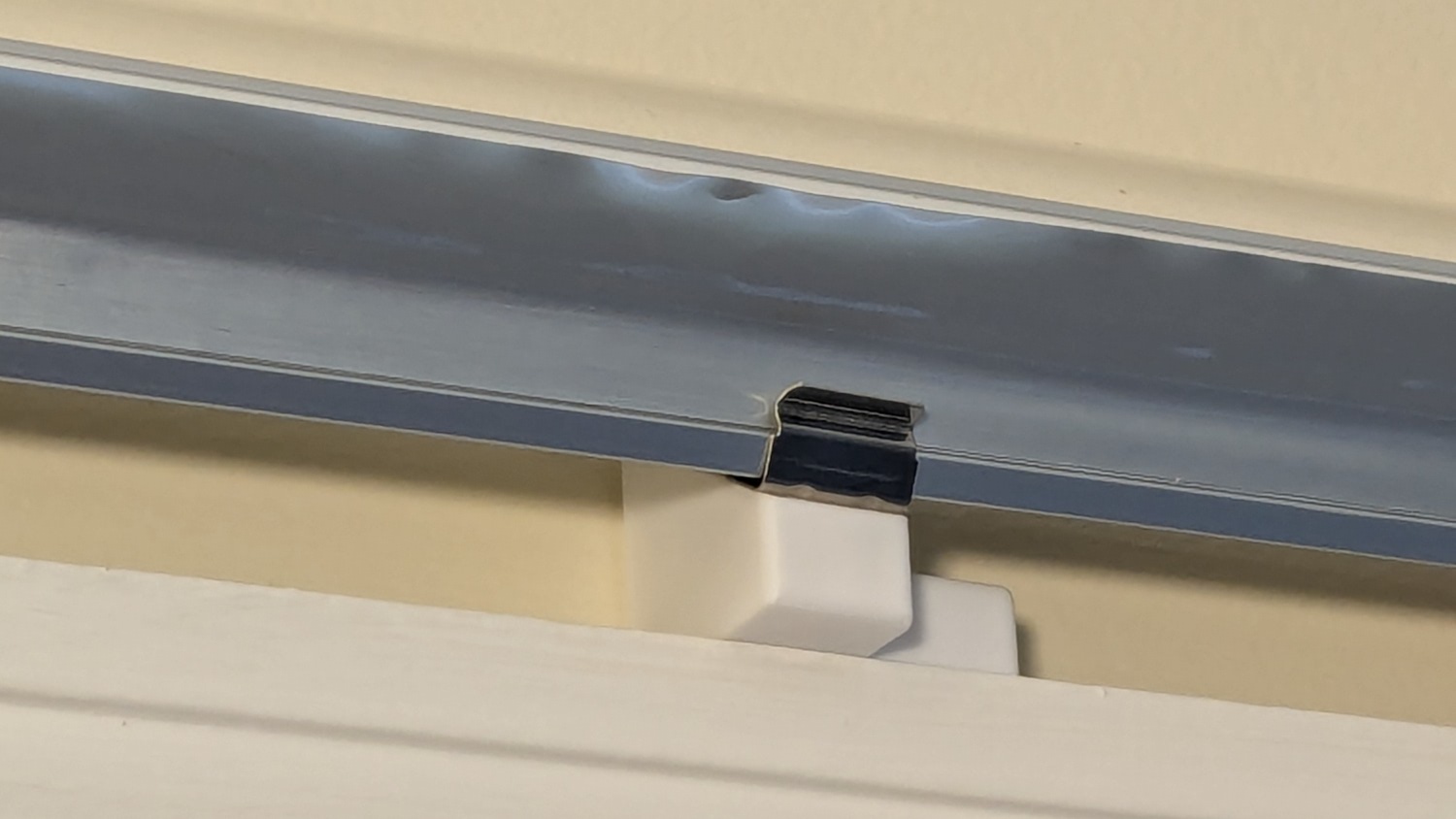 LED strip light - moulding mount - installed