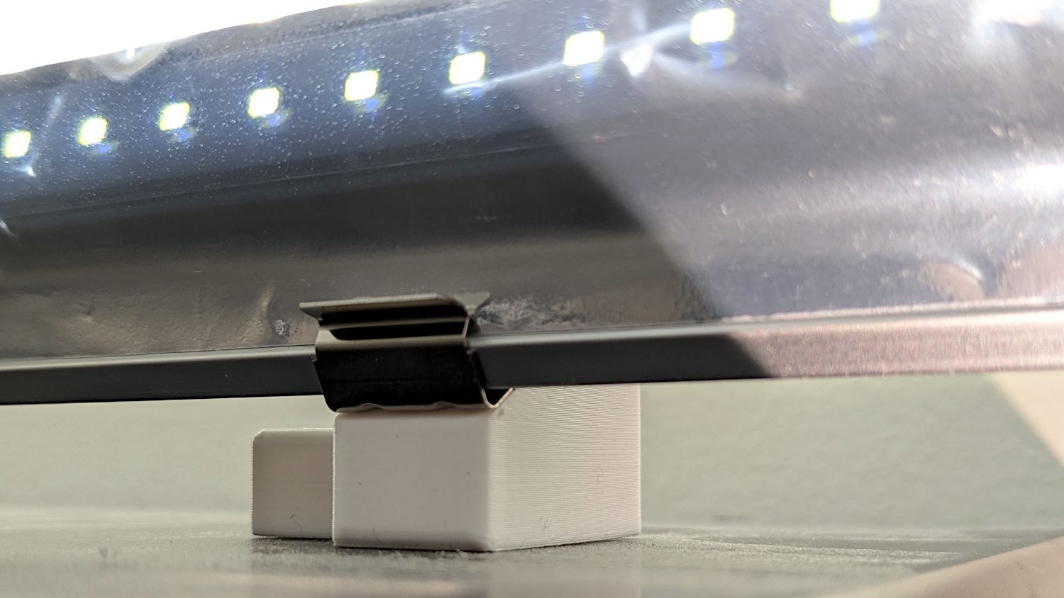 LED strip light - moulding mount - on cabinet