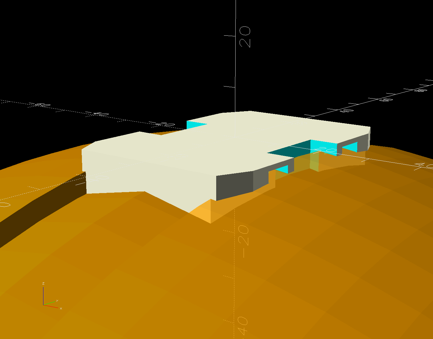 AS30 helmet mount - solid model - show view