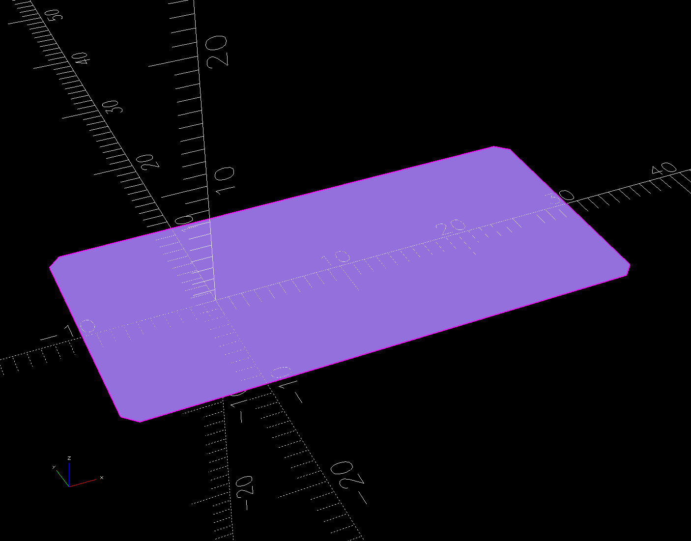 HQ Sixteen - table shims - solid model - pad outline