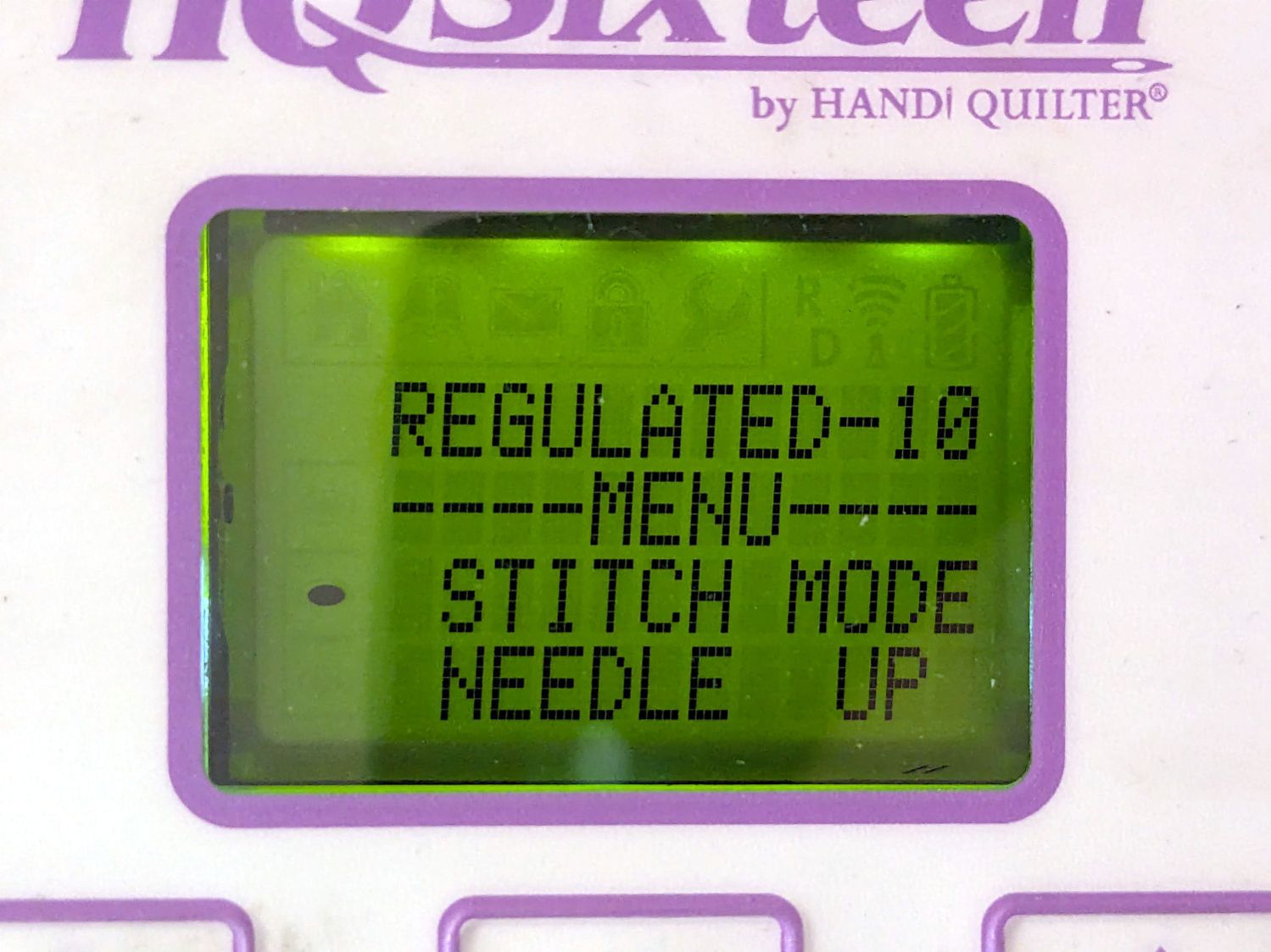 HQ Sixteen - display - stitch mode