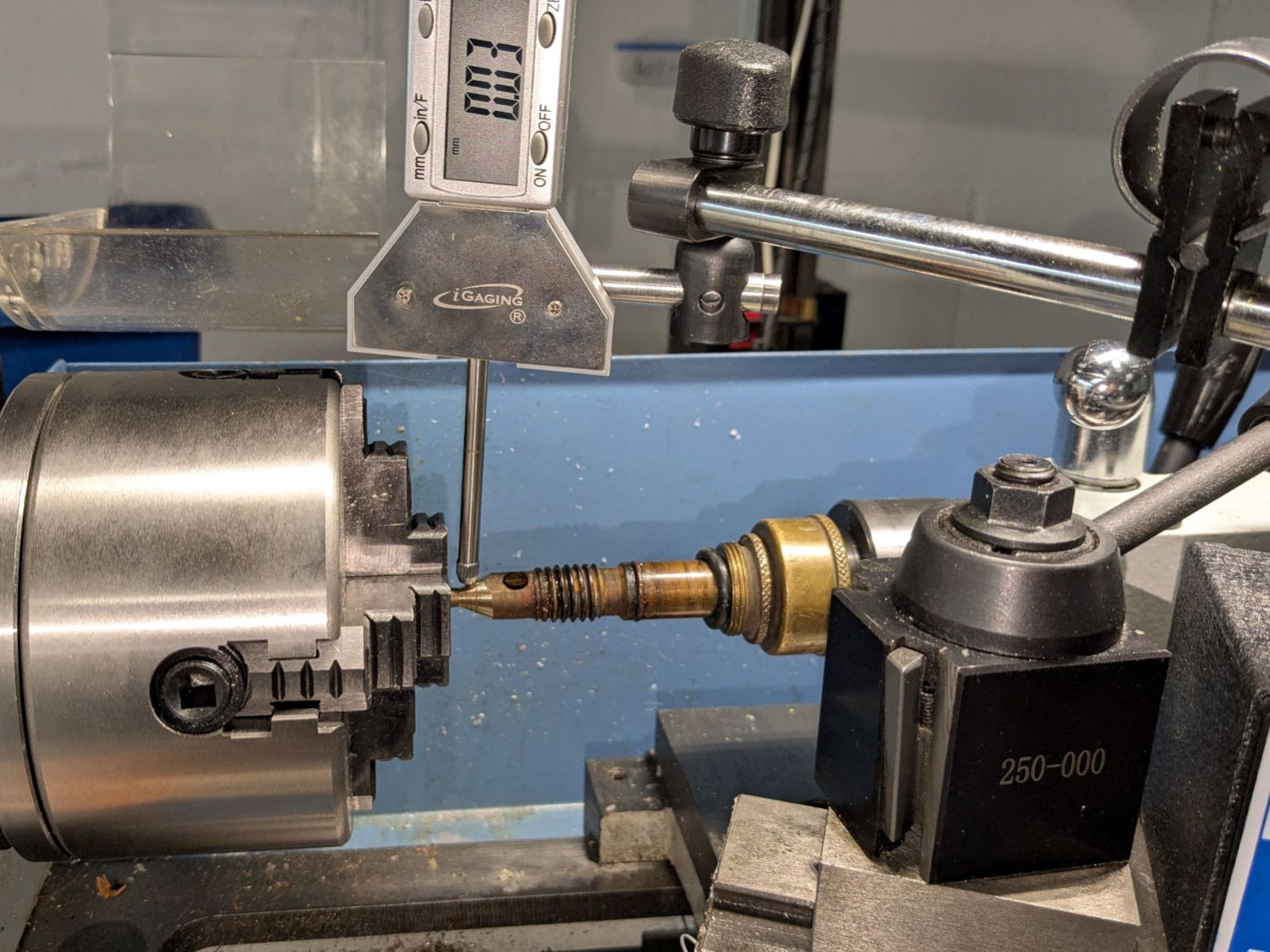 Champion hose nozzle - lathe centering cone
