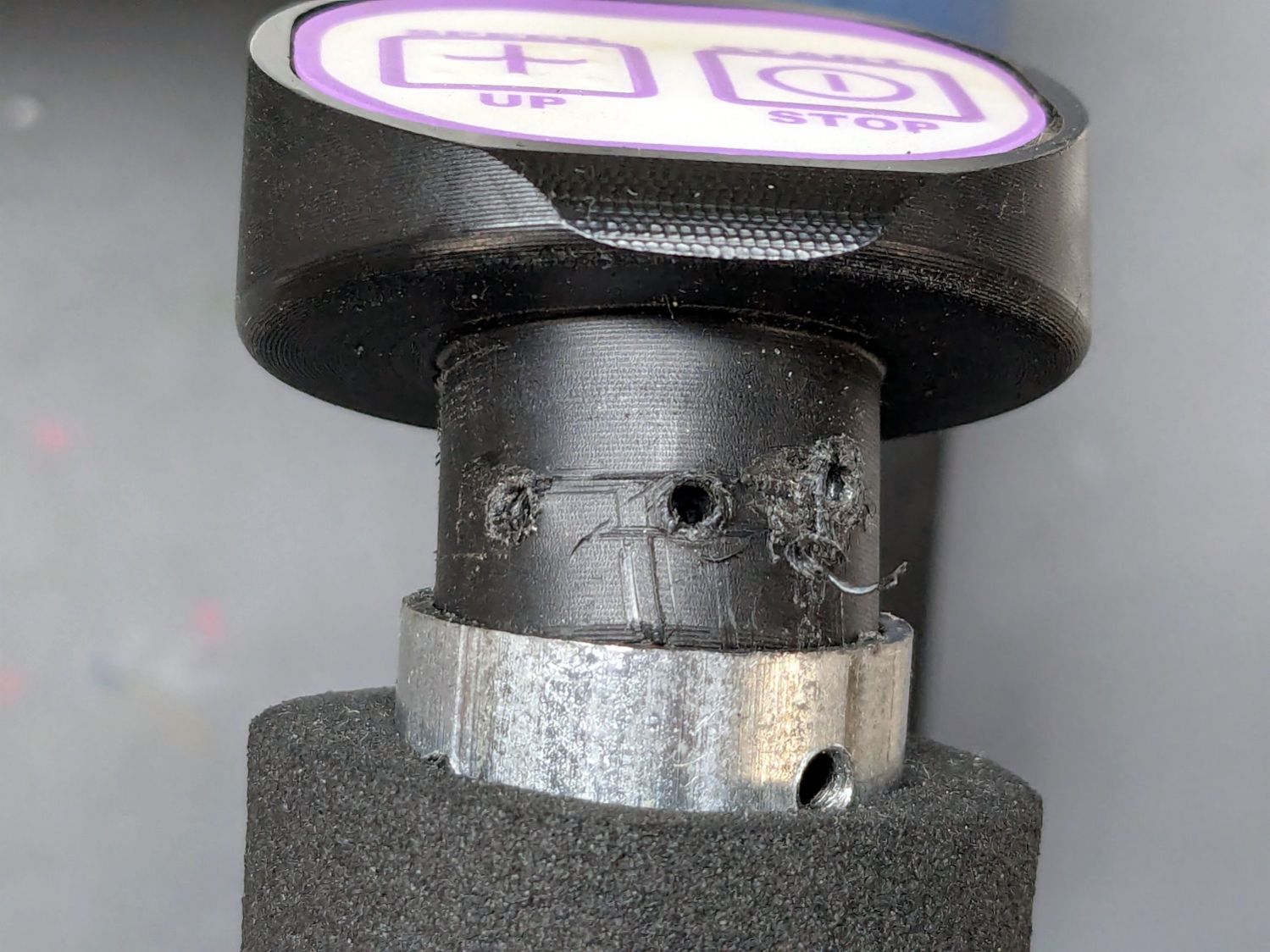 HQ Sixteen - OEM grip cap - screw holes