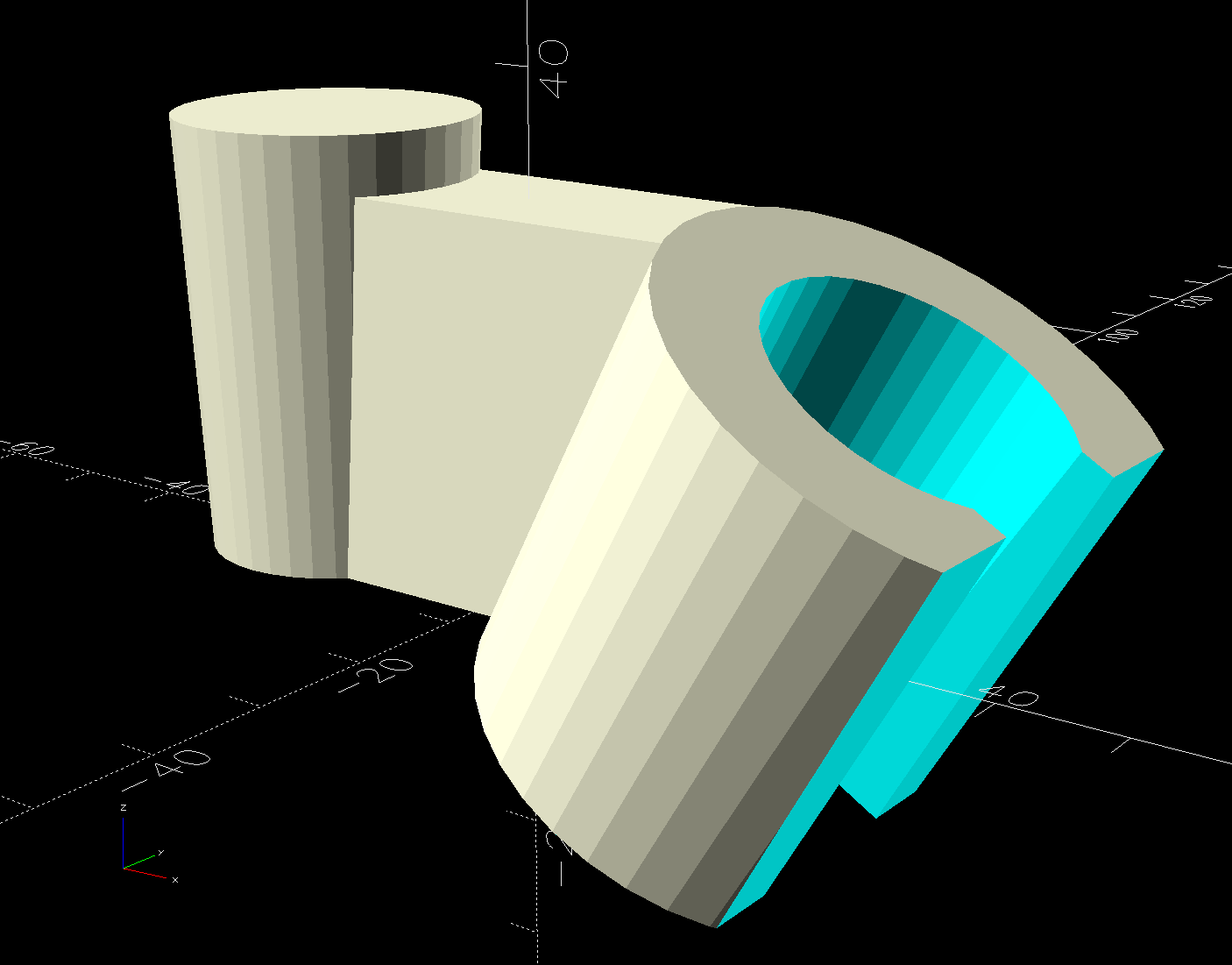 Delta shower head holder extension - solid model