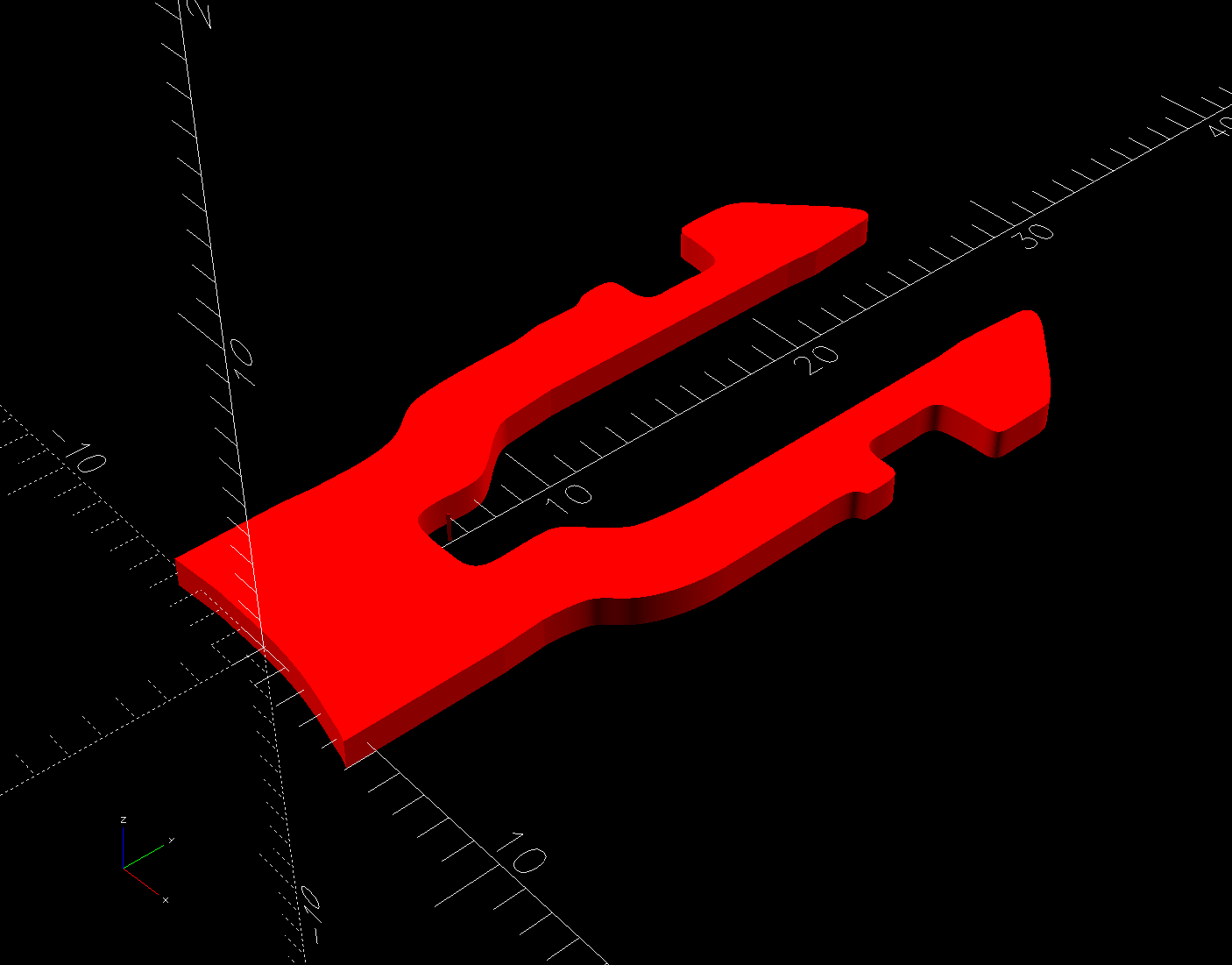 Float clip - 2D latch