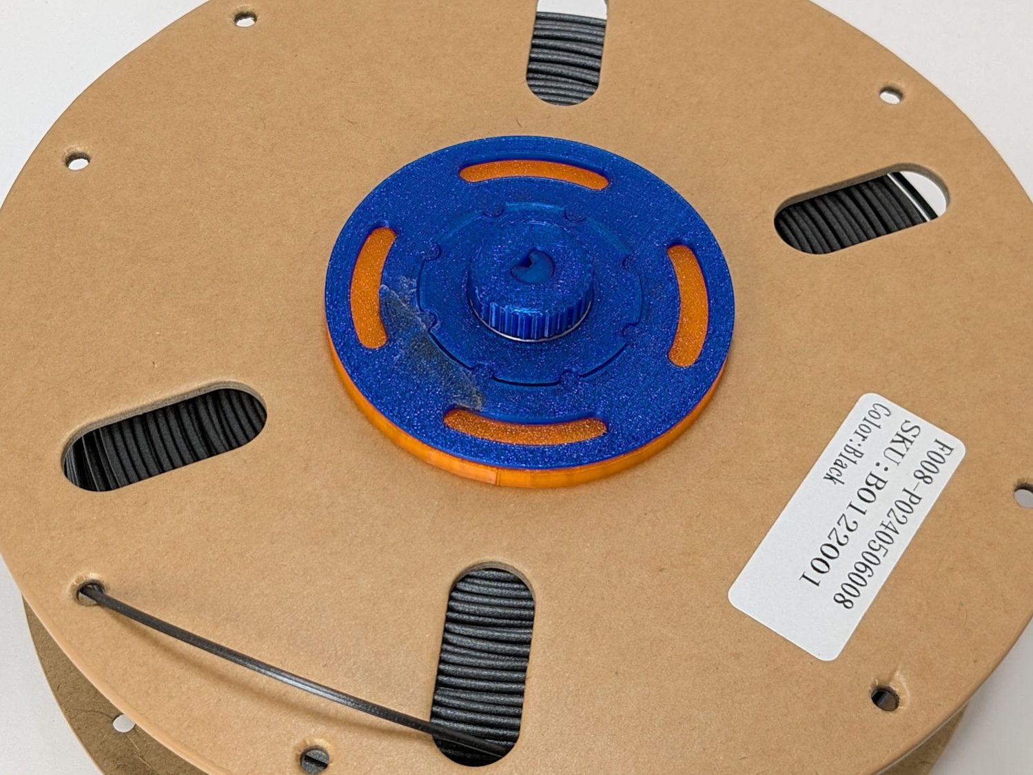 Filament spool washers - printed shim - flange side