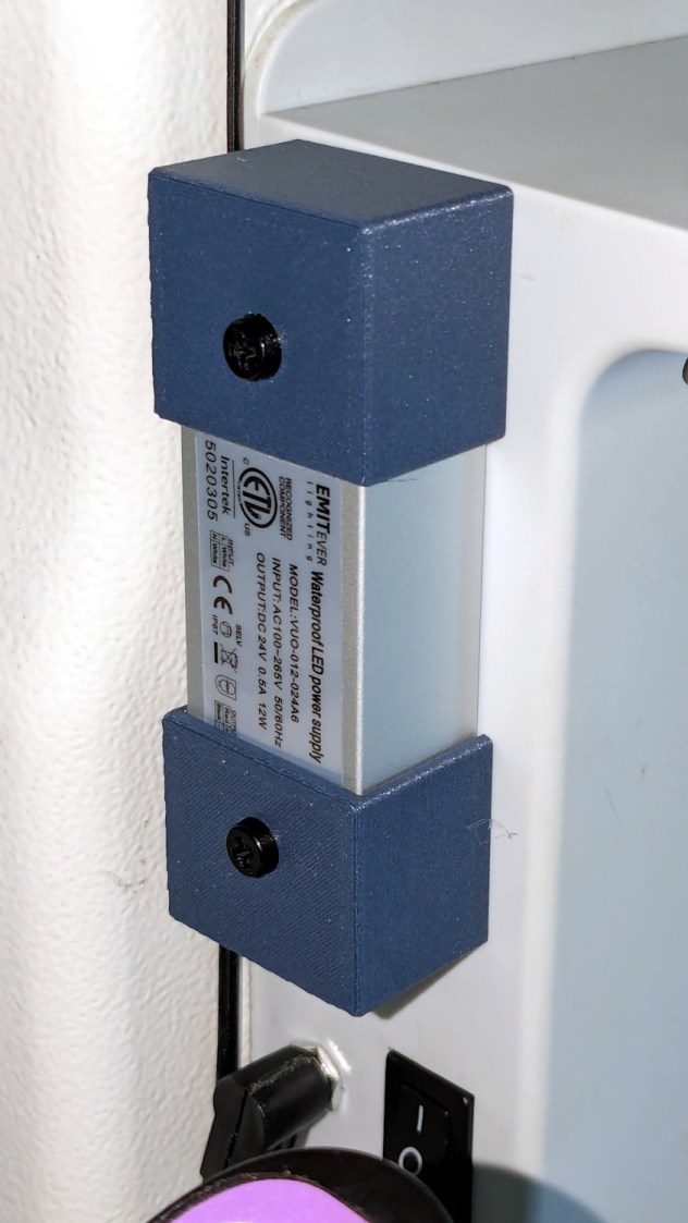 HQ Sixteen Nose Ring Lights - power supply installed