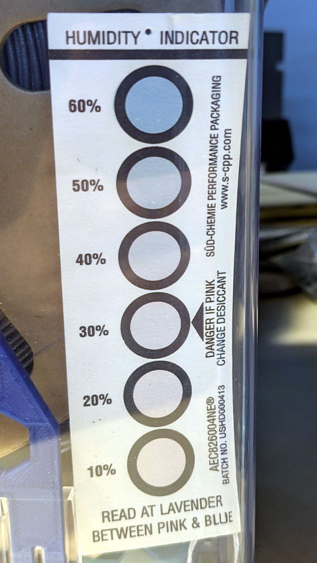 PolyDryer - PETG-CF - 31 pctRF Gray test card