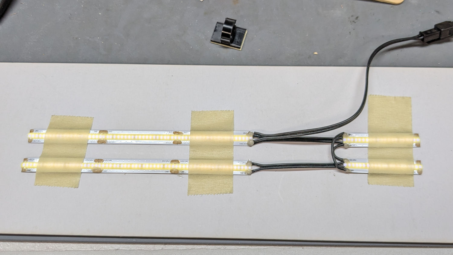 HQ Sixteen - under-arm lights - soldering fixture