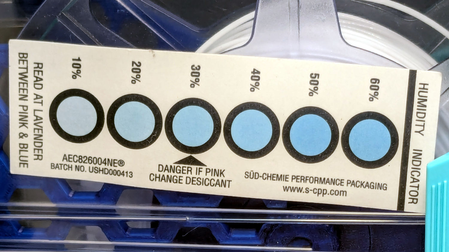 Polydryer - 14 pctRH - card - white PETG