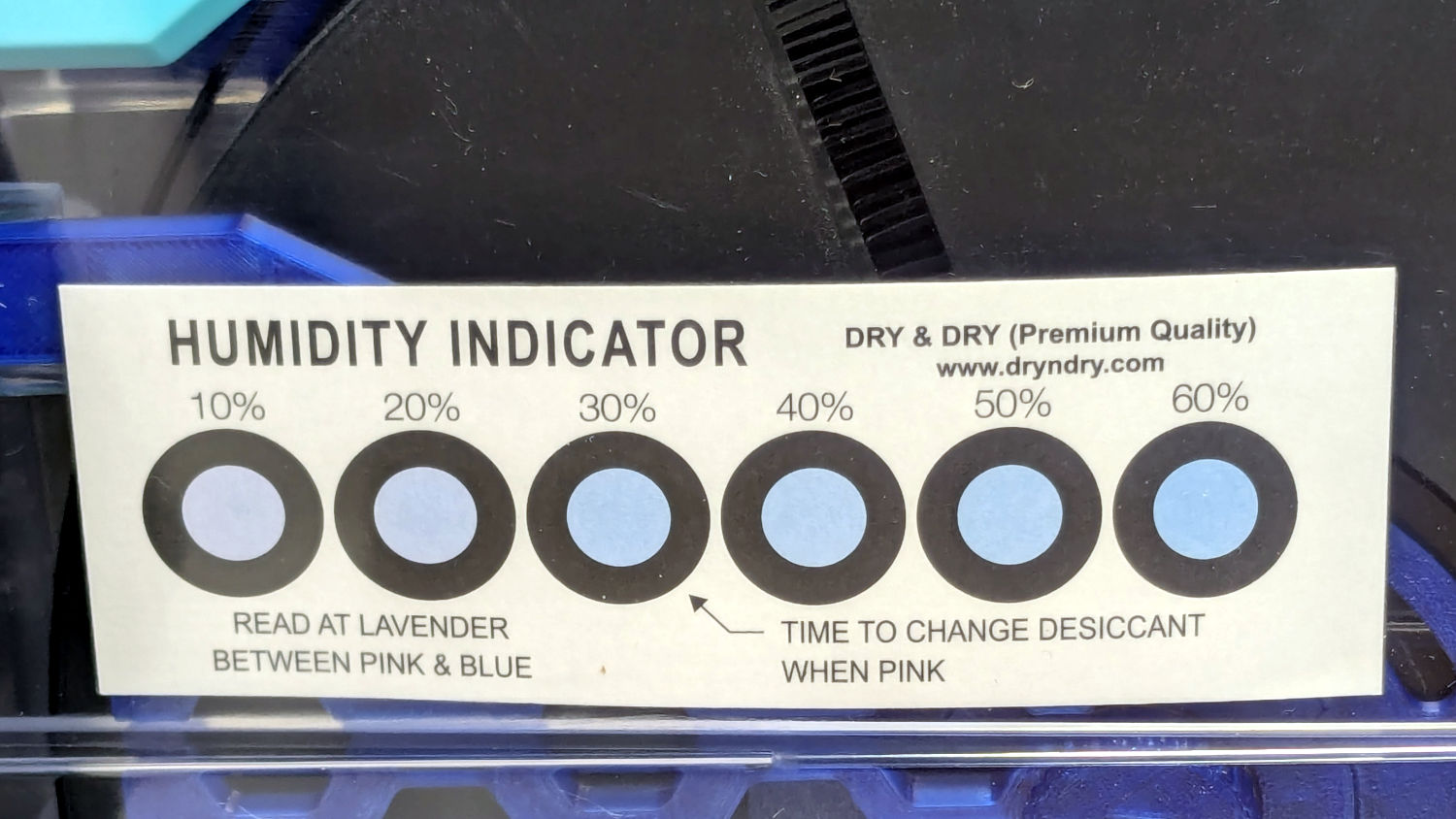 Polydryer - 21 pctRH - card - black PETG