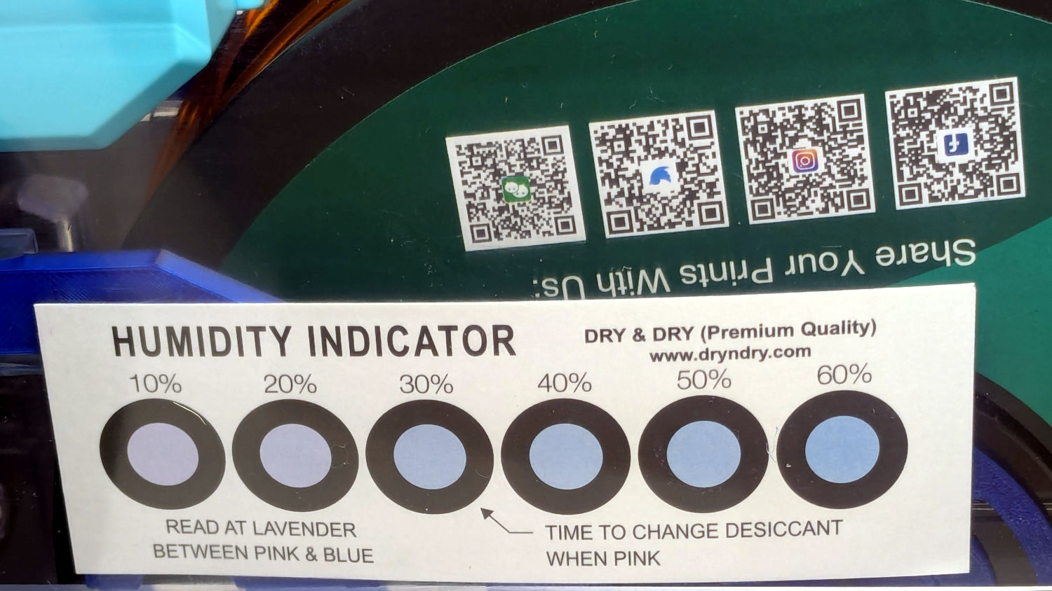 Polydryer - 14 pctRH - card - orange PETG