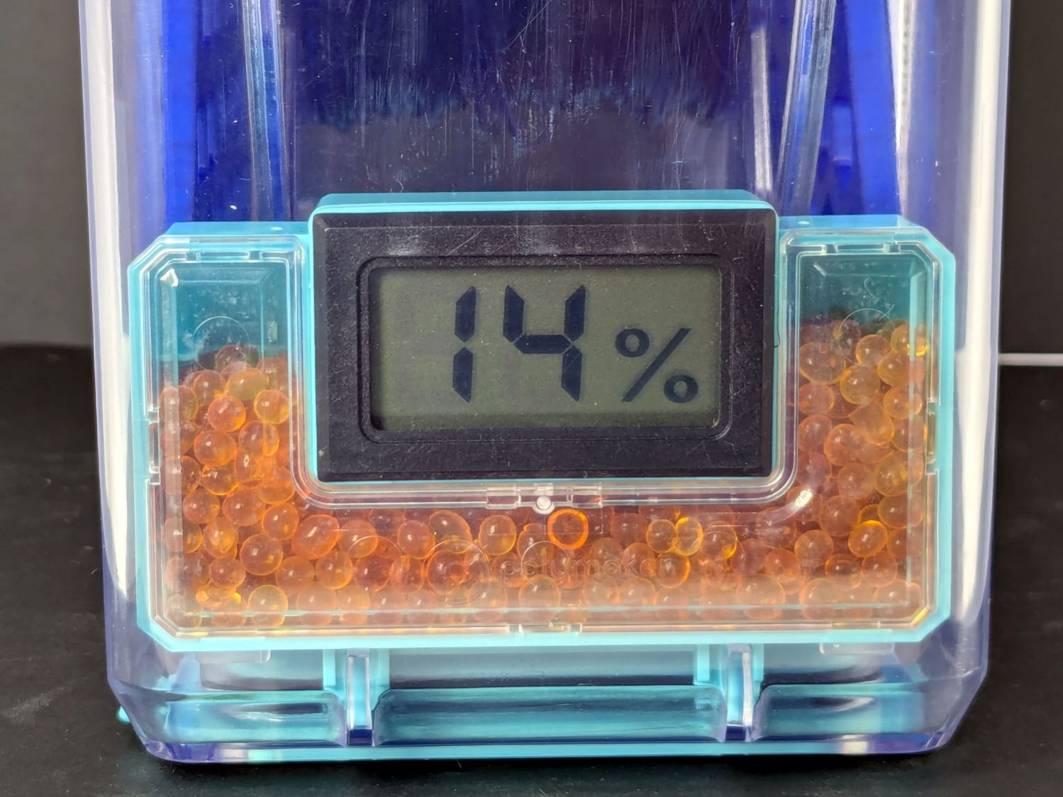 Polydryer - 14 pctRH - meter - blue PETG
