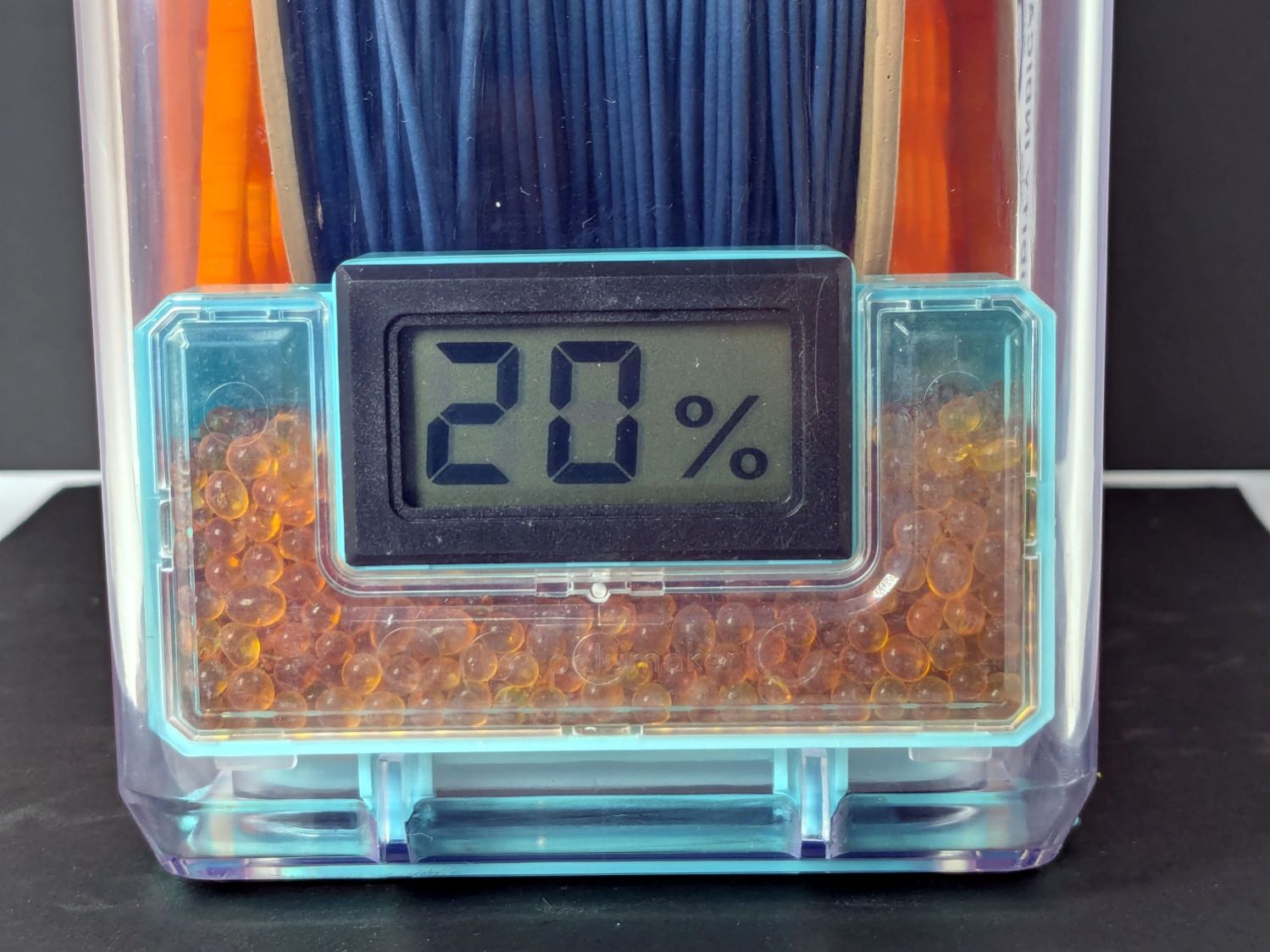 Polydryer - 20 pctRH - meter - blue PETG-CF